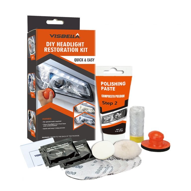 Visbella-Refresh-DIY-Car-Headlight-Lens-Restoration-768x768 Visbella plastikinių žibintų poliravimo rinkinys (rankomis) - Image 1