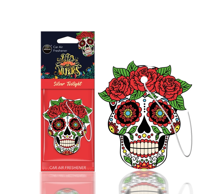 ac-cellulose-diadelosmuertos-silvertwilight Aroma auto oro gaiviklis Muertos Silver Tatoo - Image 1