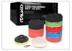 Italko poliravimo kempinių ir laikiklio rinkinys 80mm. 11 dalių