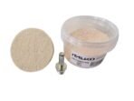 Stiklo poliravimo RINKINYS (veltinis + 100g Ce02 milteliai) - Image 2